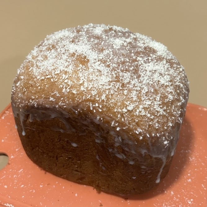 Massa leve e adocicada, com o sabor marcante do coco.