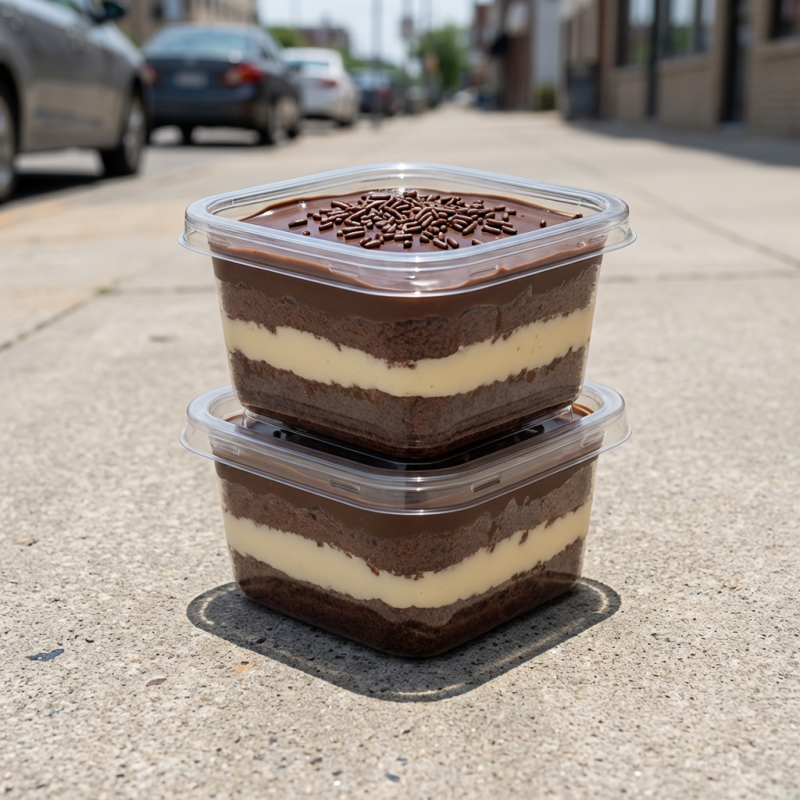 Massa de Chocolate, Brigadeiro de Ninho e Creme de Ninho