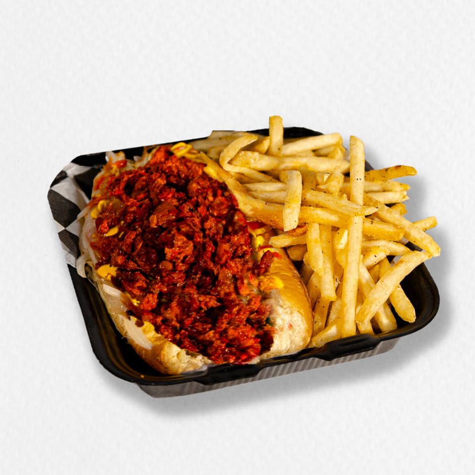CHORIDOG CON PAPAS