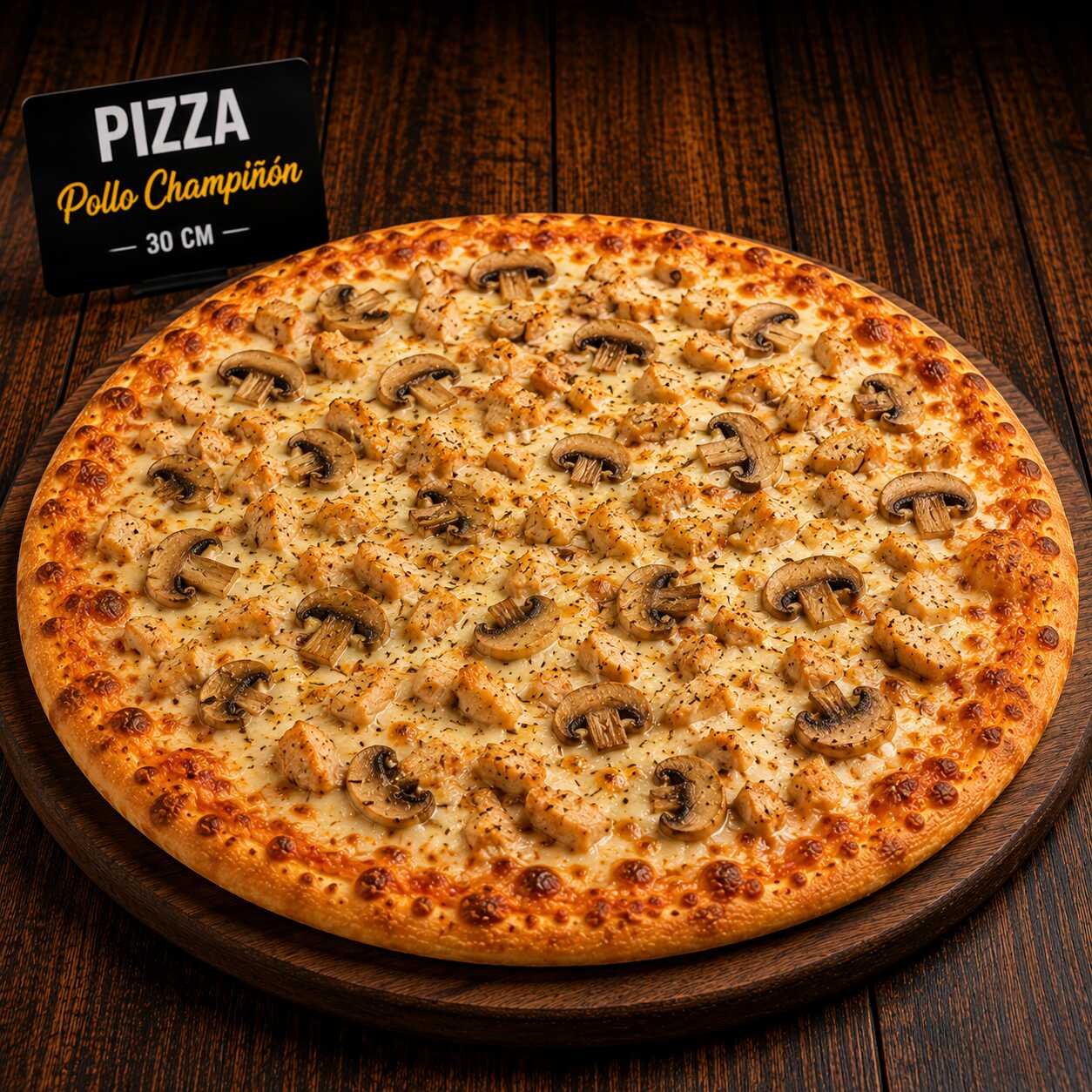 Pizza Pollo Champiñon 30 Cm