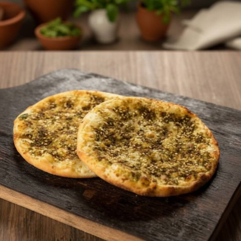 Nossa Tradicional Esfiha de Queijo com um toque de Zaatar