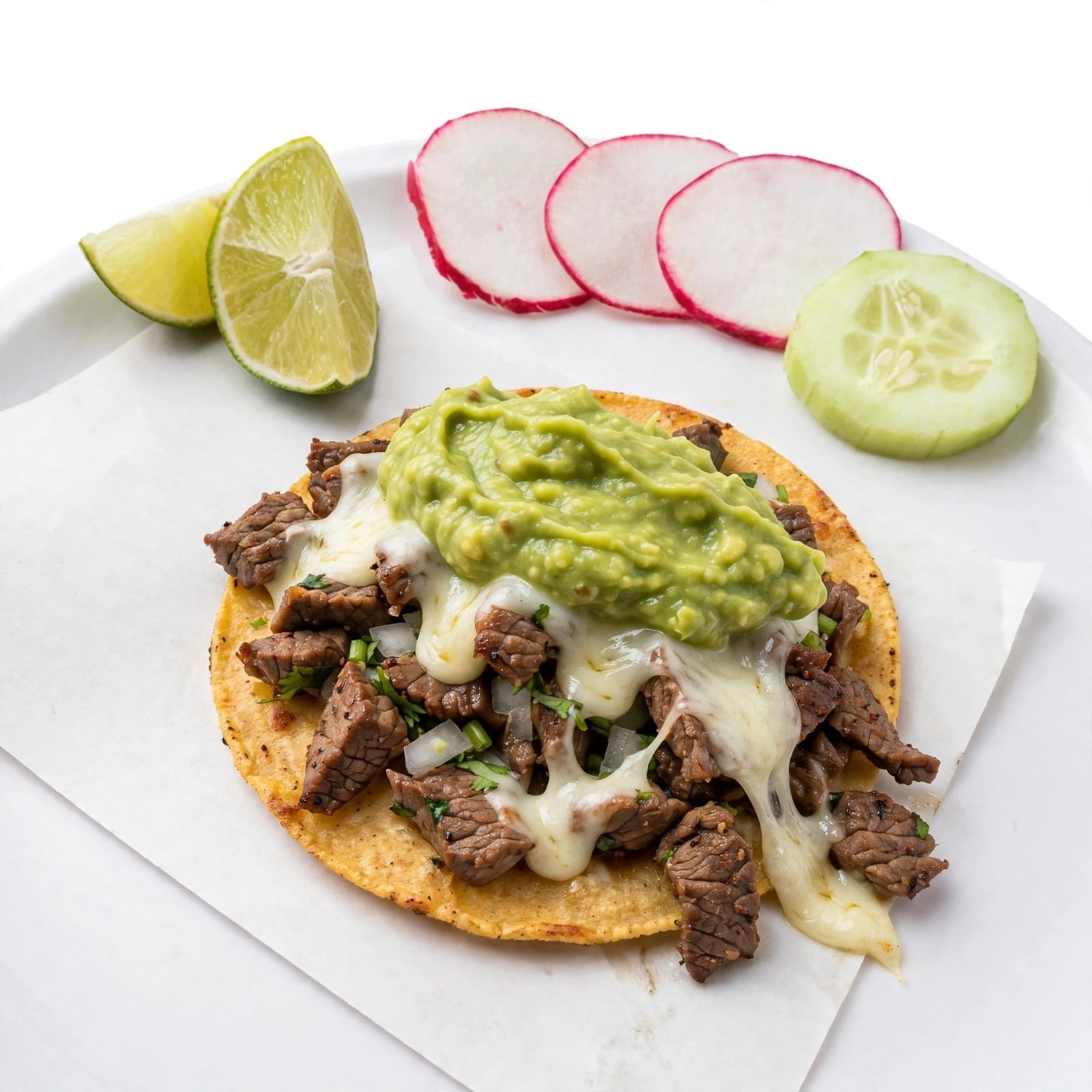 Taco de Maíz Asada C/Queso