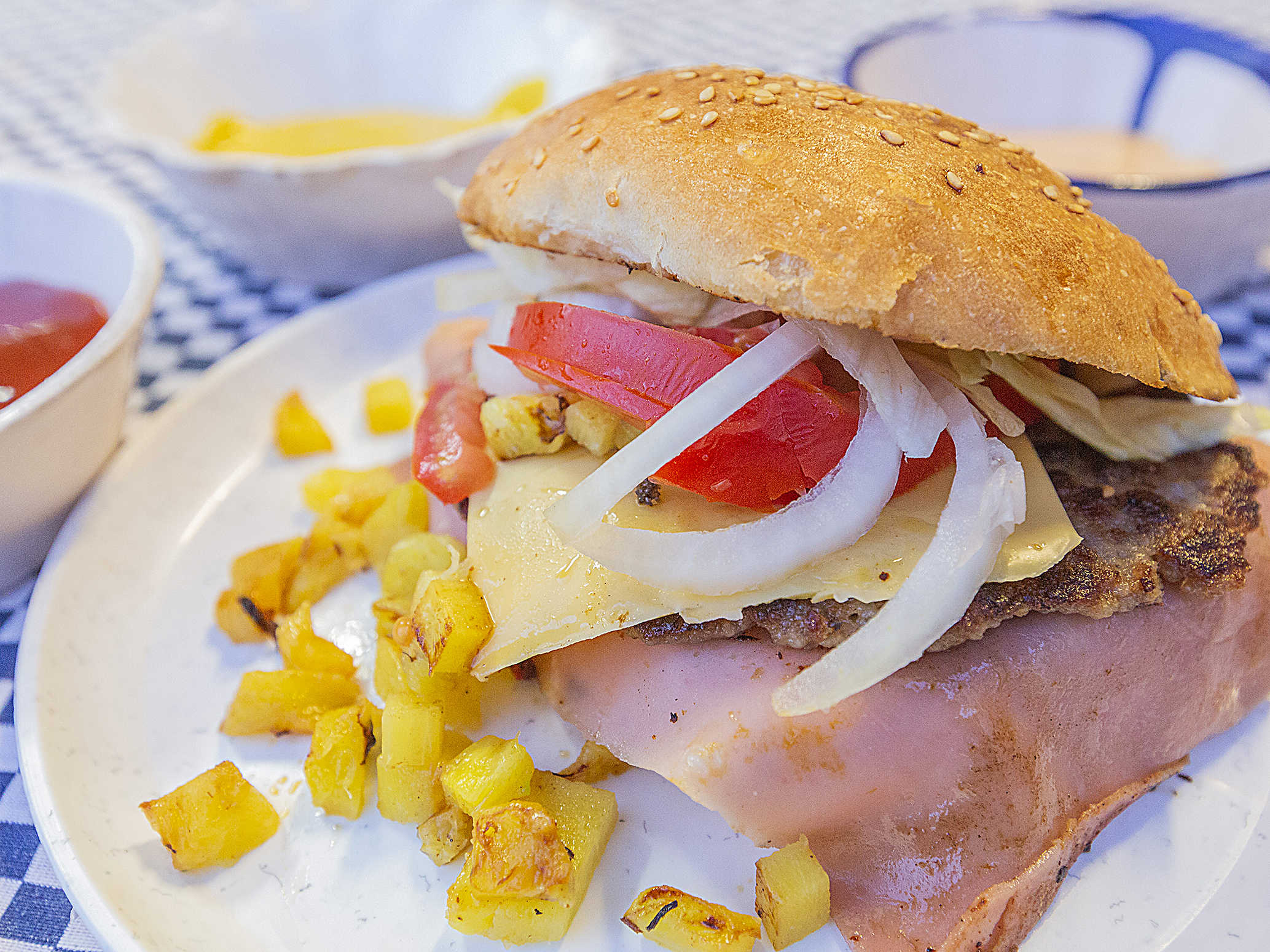 Hamburguesa Hawaiana