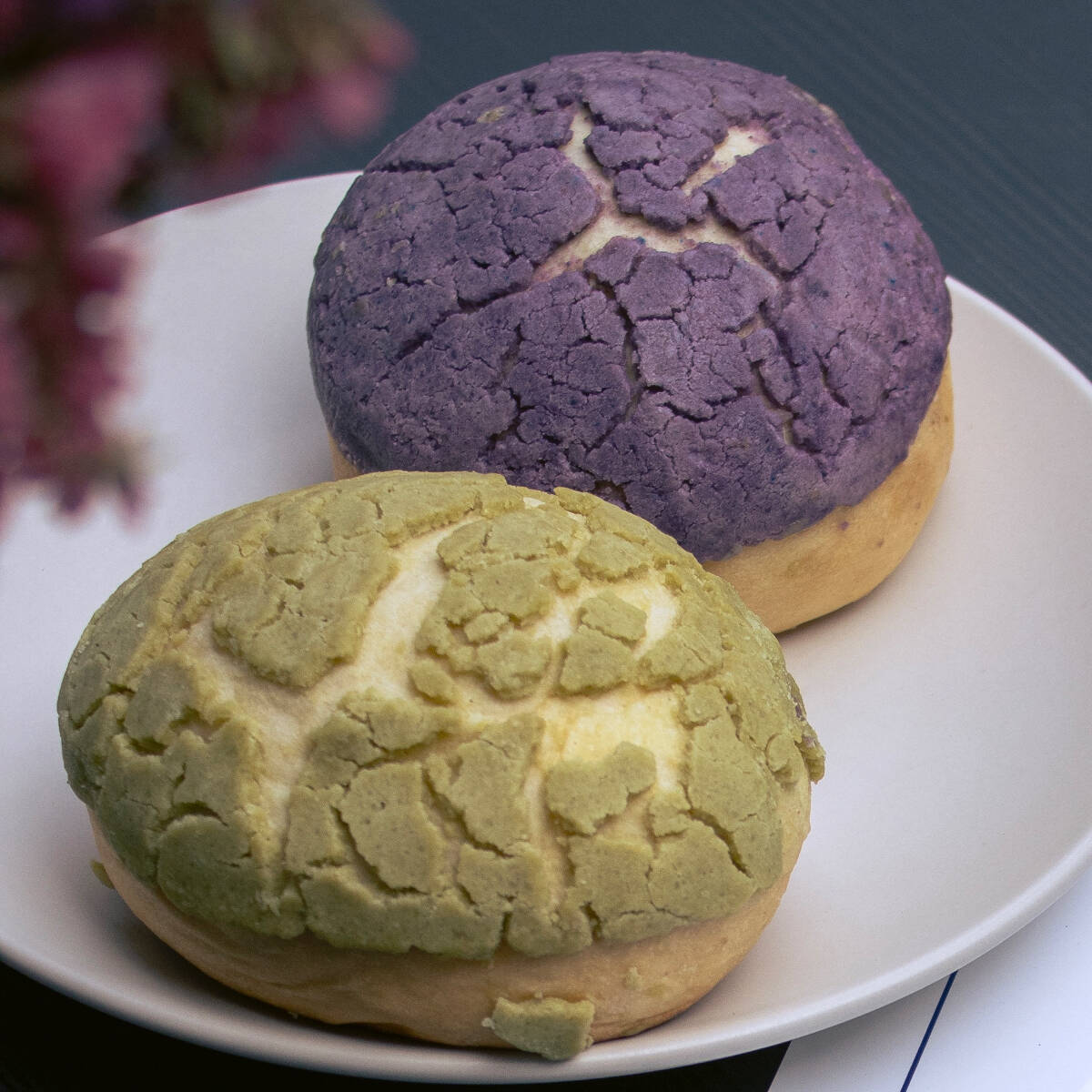 Concha de Taro, Chai, Matcha