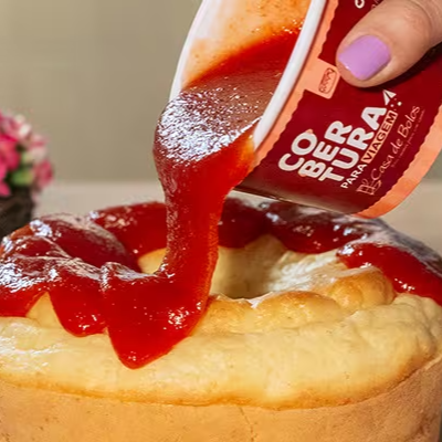 *Valor referente apenas à cobertura. Bolo não incluso.
Verifique a informação nutricional em nosso site.