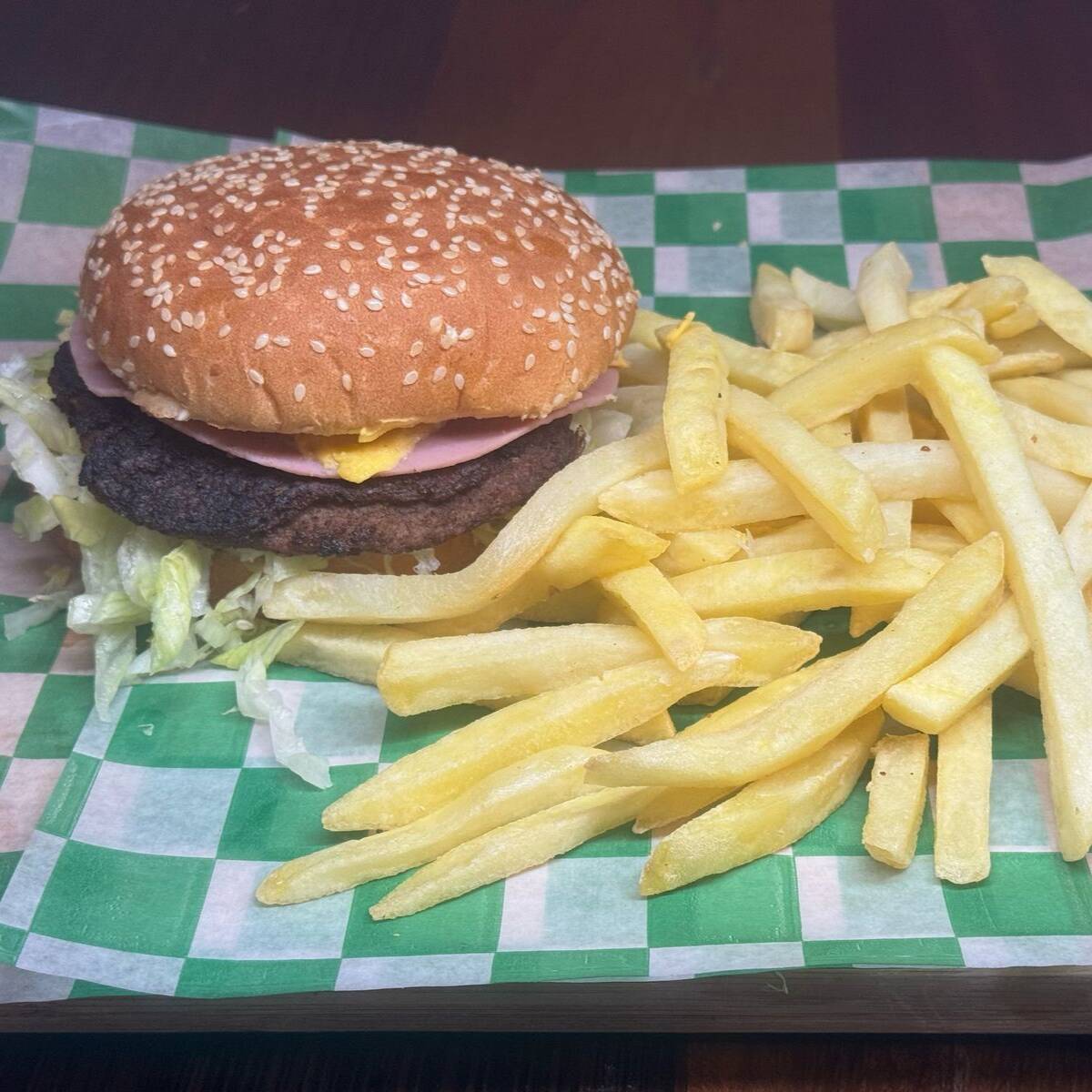 Hamburguesa de Sirloin Y Papas