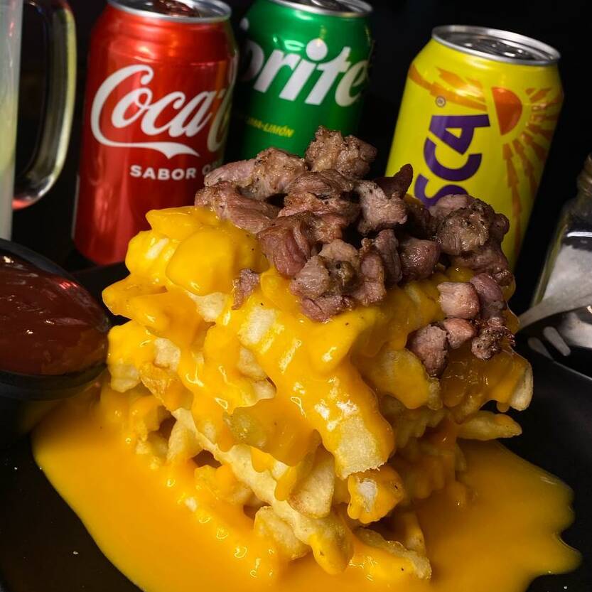 Papas a la Francesa con Arrachera