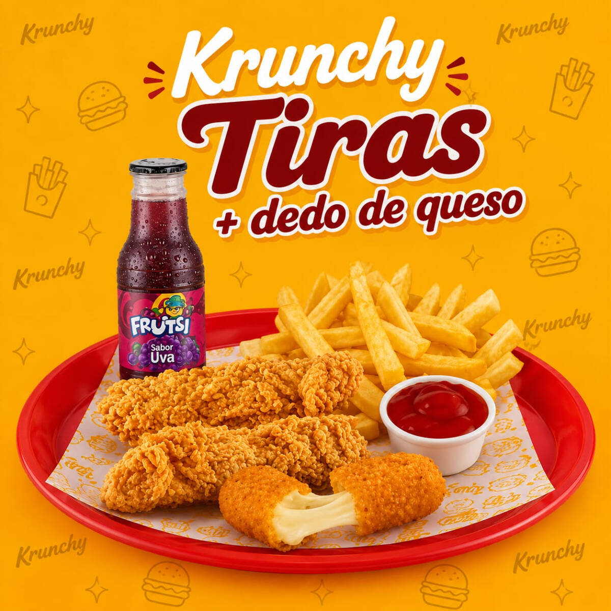 KRUNCHY TIRAS KIDS + 1 DEDO DE QUESO
