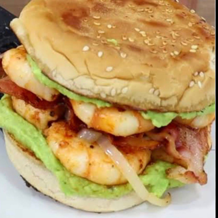 Hamburguesa de camaron