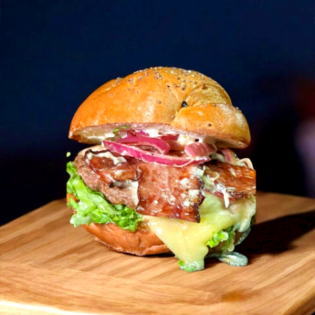 Friska Burguer Sencilla + Papas Fritas