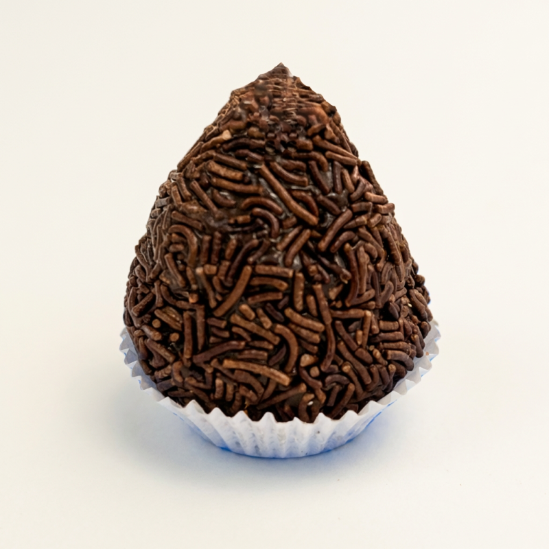 Morango selecionado envoltos em brigadeiro caseiro enrolado no granulado de chocolate a combinação perfeita!