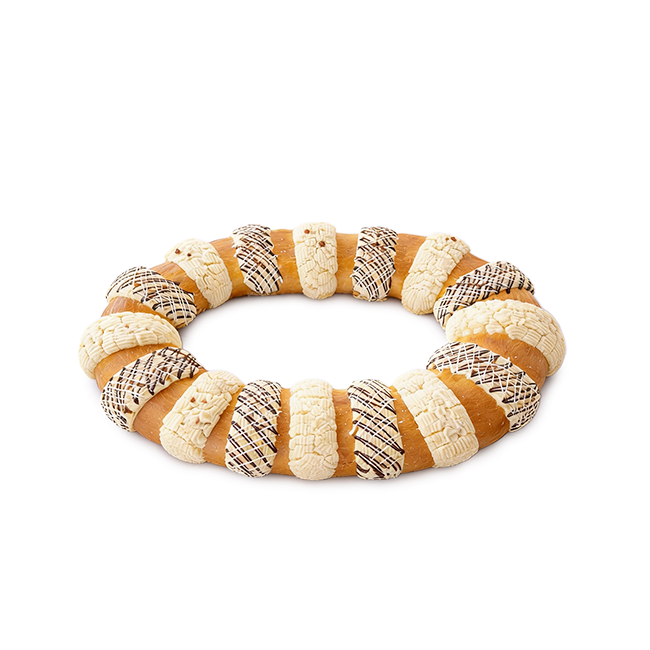 Rosca de Reyes Rellena con Chocolate Abuelita Ch