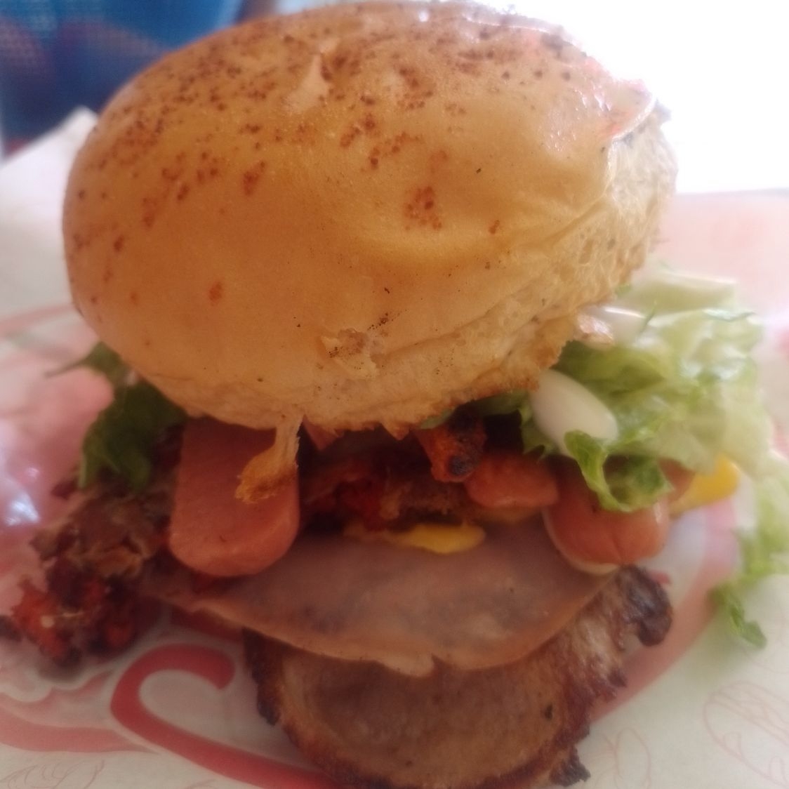 Hamburguesa arrachera