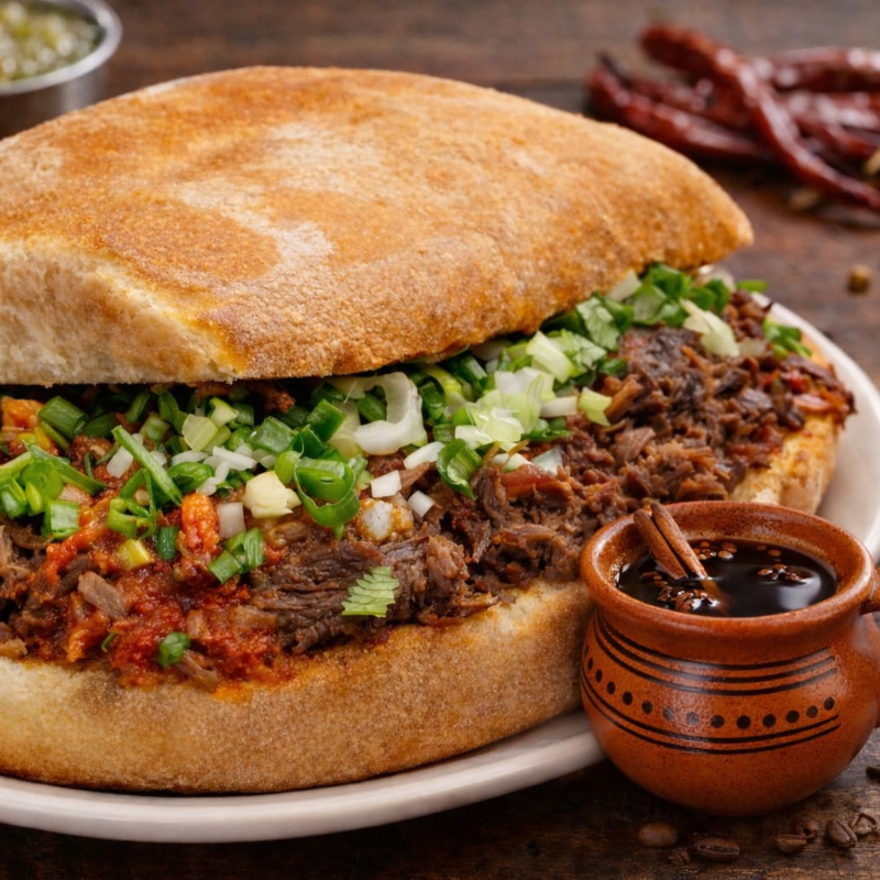 Lonche Barbacoa + Cafe de Olla