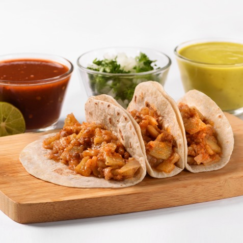 Taco de Papas con Chorizo