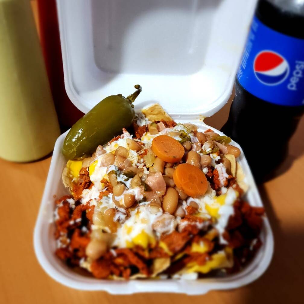 Nachos Personales Con Bistec