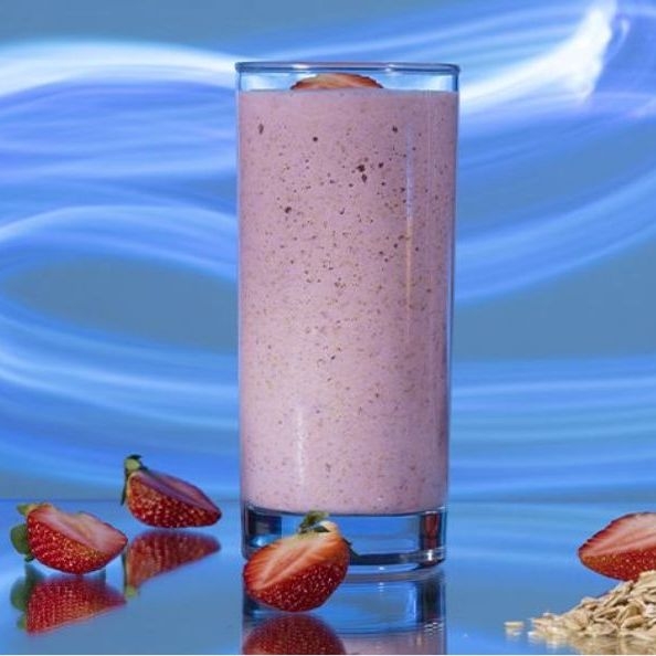 Licuado de fresa con avena 500 ml