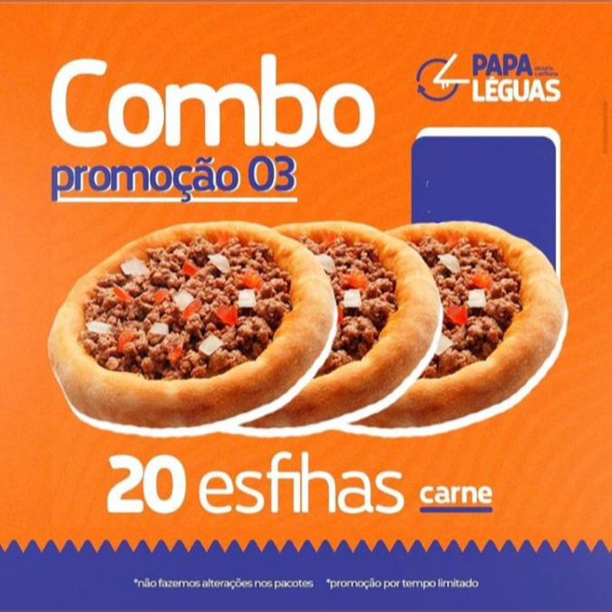 20 esfihas de carne