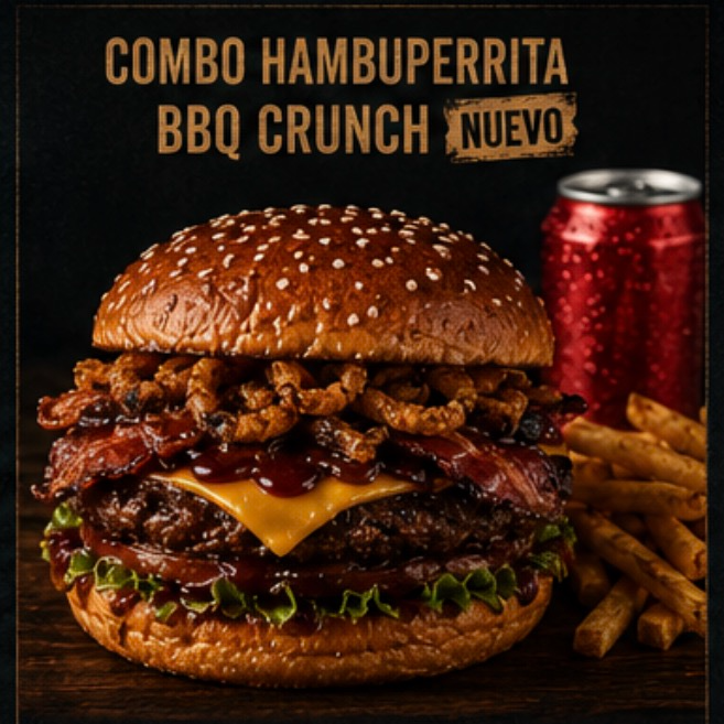 Combo Hambuperrita BBQ Crunch