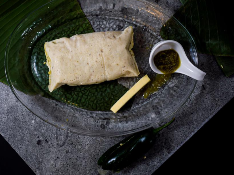 Tamal Verde con Queso