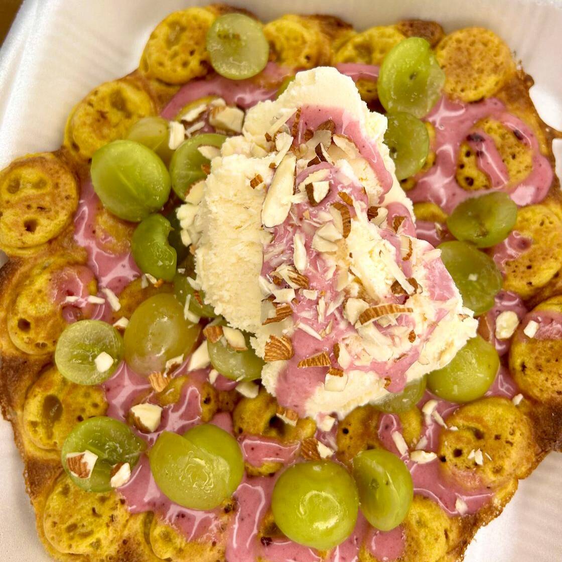 Waffle Especial Uvas