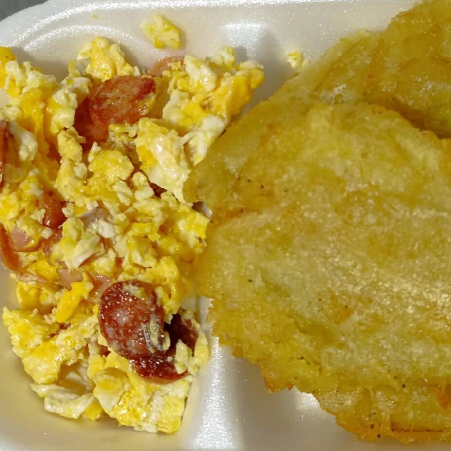 Patacones huevos rancheros