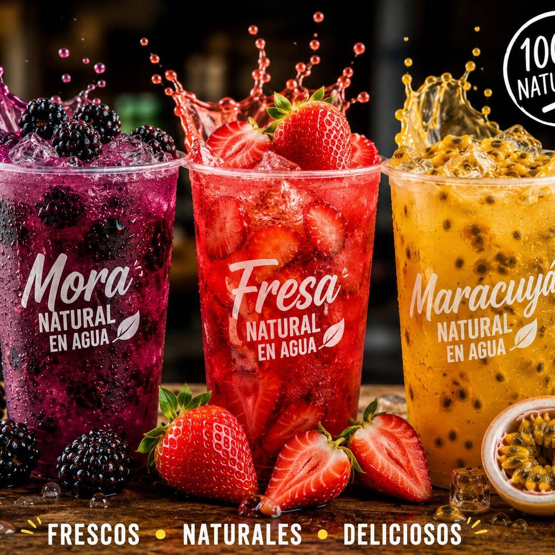 Jugos Naturales (Fresa)