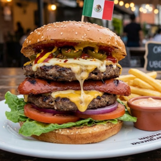 Hamburguesa la Jefa del Cantón