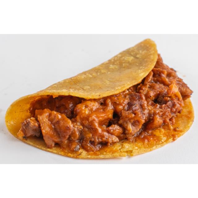 TACO DE CHICHARRON/SALSA ROJA