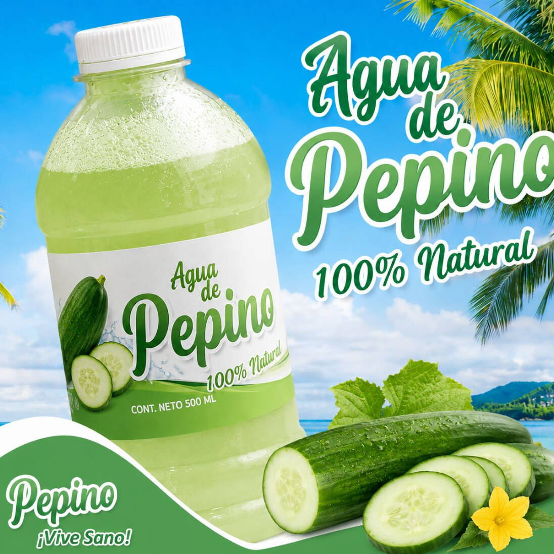 Agua de Pepino 500 ml