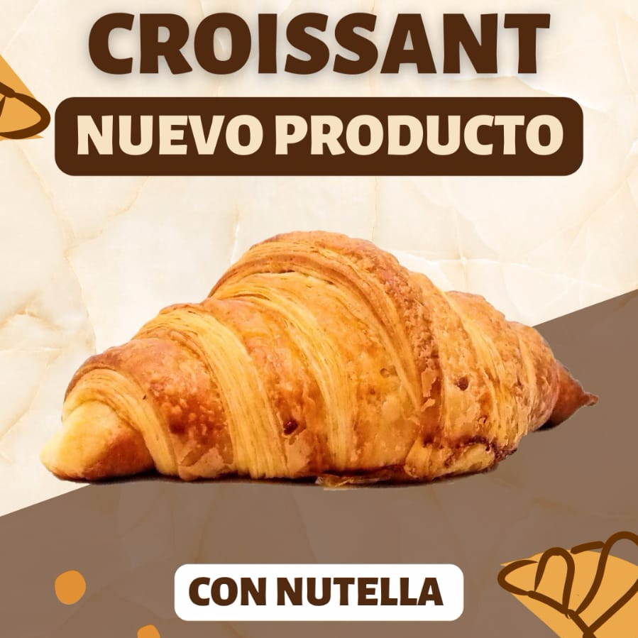 Croissant Relleno de NUTELLA