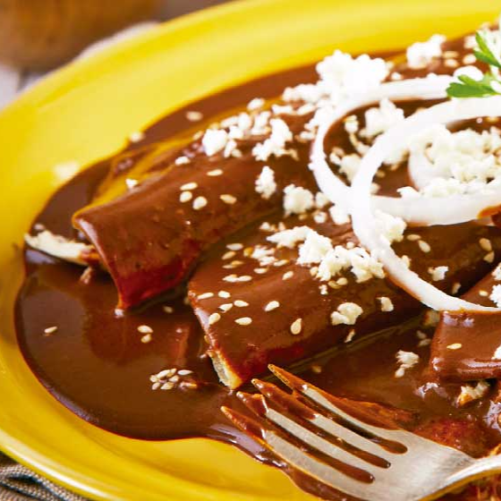 ENCHILADAS DE MOLE