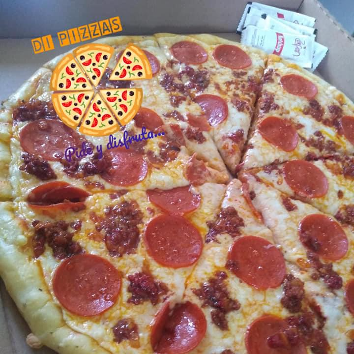 Pizza Combinada de Pepperoni y Chorizo de 14"