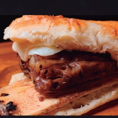 Imensa costela suculenta e american cheese