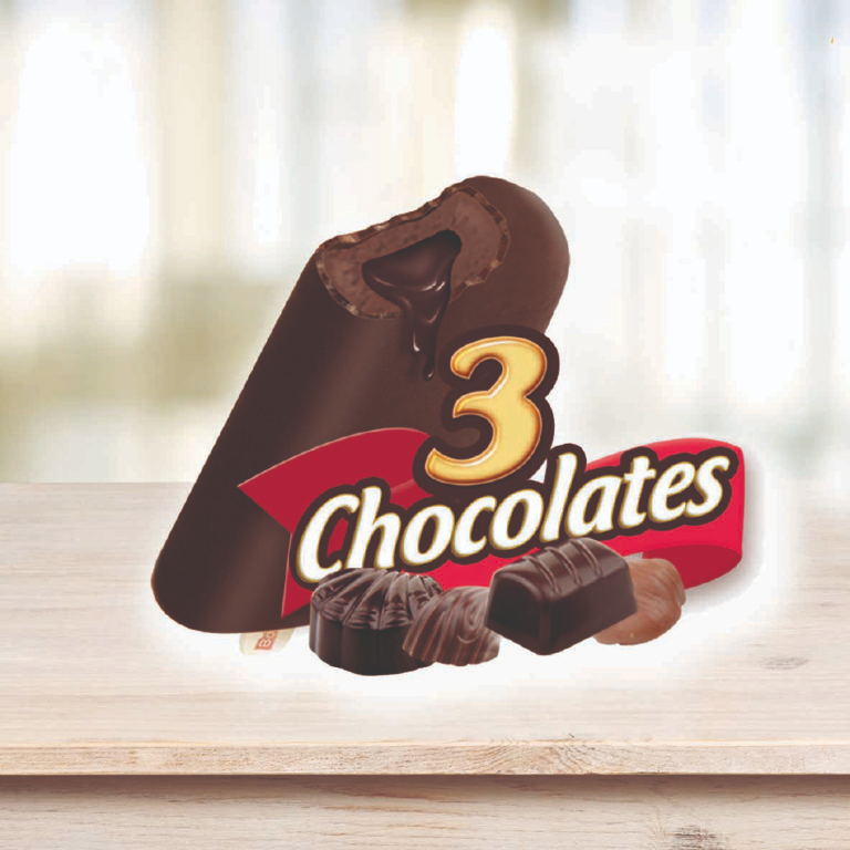 Paleta Tres Chocolates