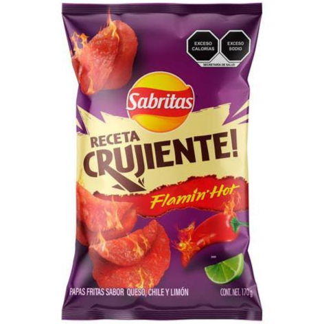 Sabritas flamin hot Receta crujiente.