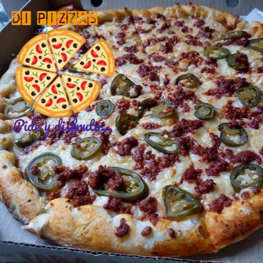 Pizza Combinada de Chorizo y Jalapeño de 14"