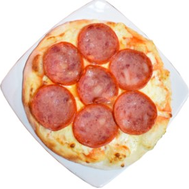 Combo Pizza Salami con Champiñon