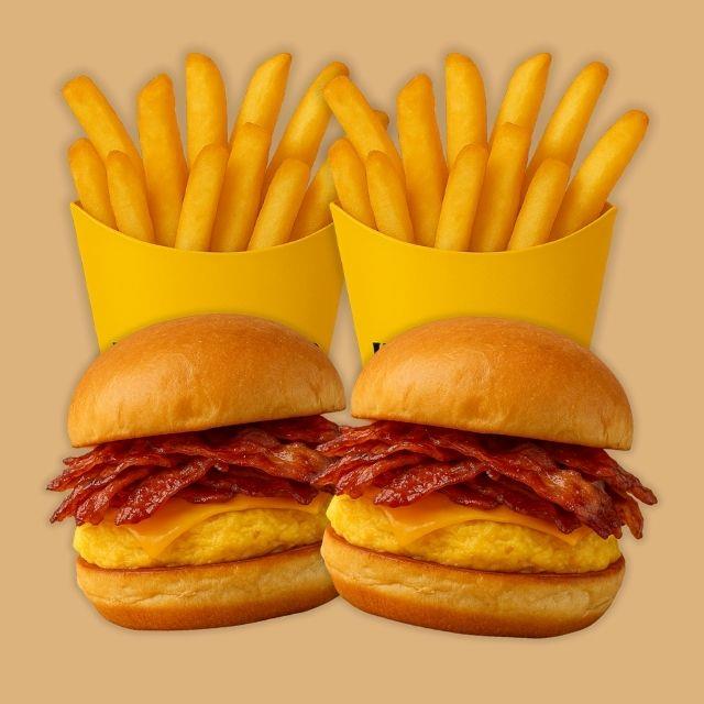 Combo 2 Hueburgers + 2 papas