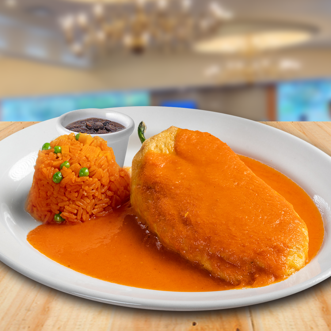 Chile relleno de queso