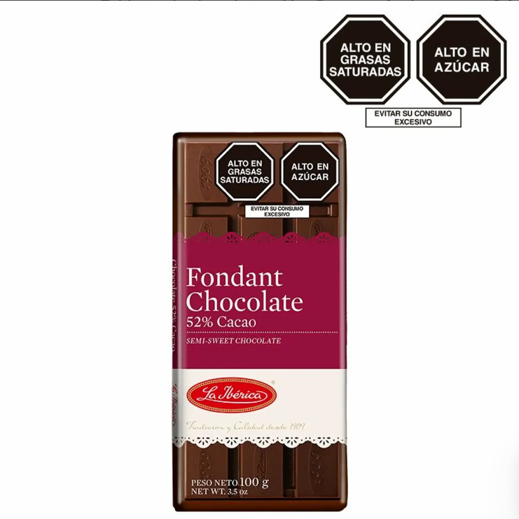 Tableta de Chocolate Fondant 100 g