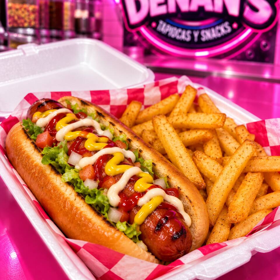 HOT DOG CON PAPAS