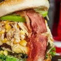 Combo Hamburguesa Mega World T Rex, Papas y Bebida