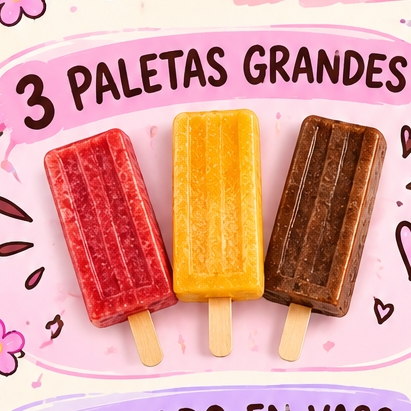 3 PALETAS GRANDES