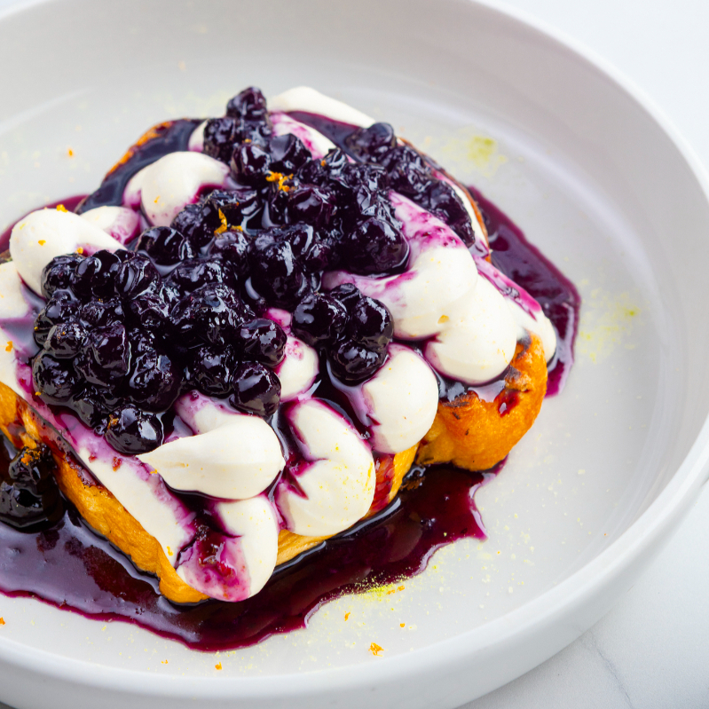Brioche Toast con Mermelada de Blue Berry