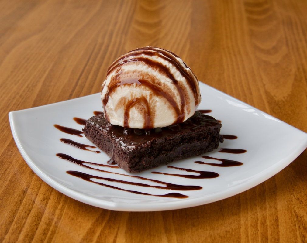 Brownie Con Nieve