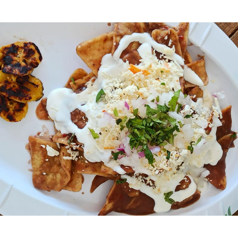 Chilaquiles con Longaniza Verdes