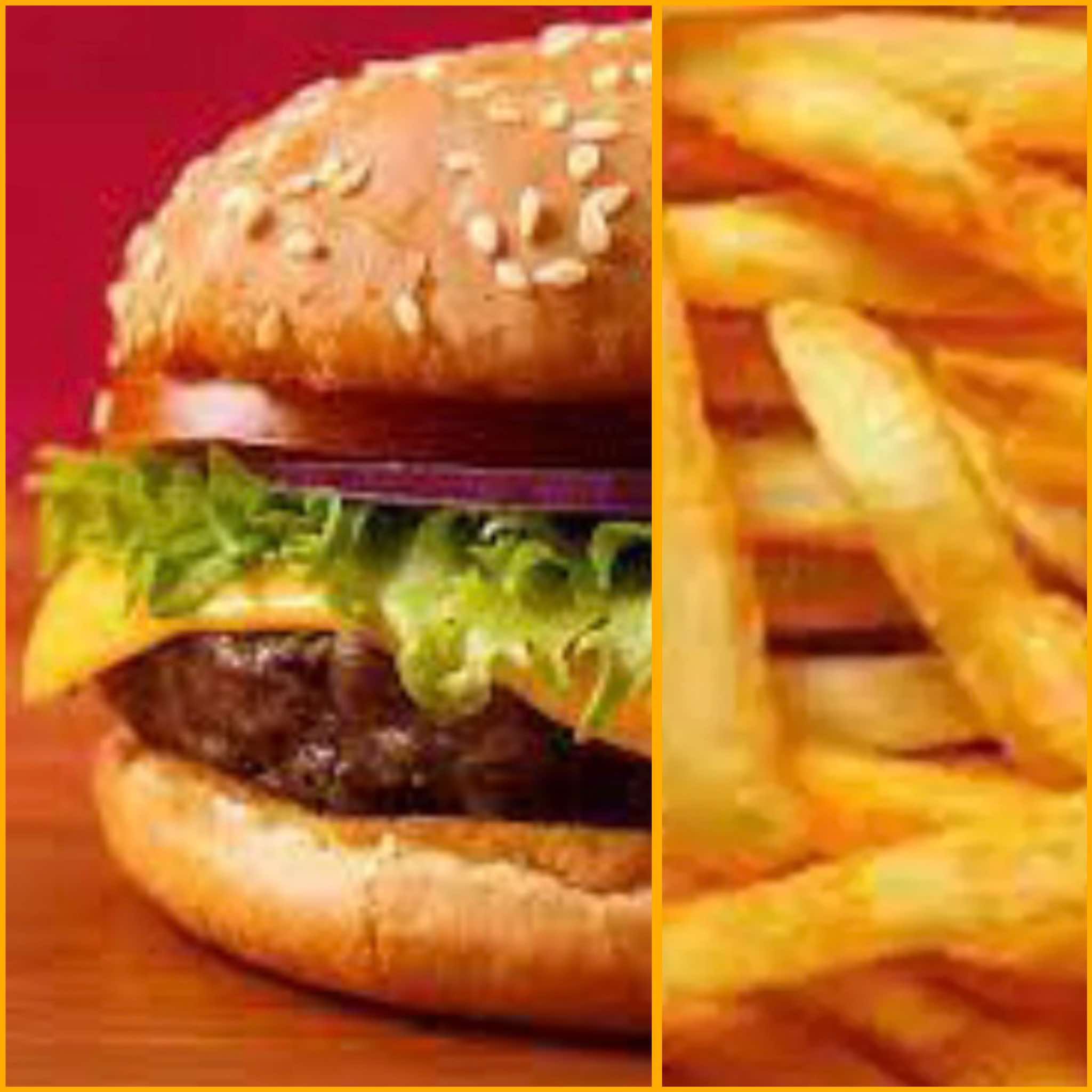 Hamburguesa c/Chorizo de malpaso y c/Papas