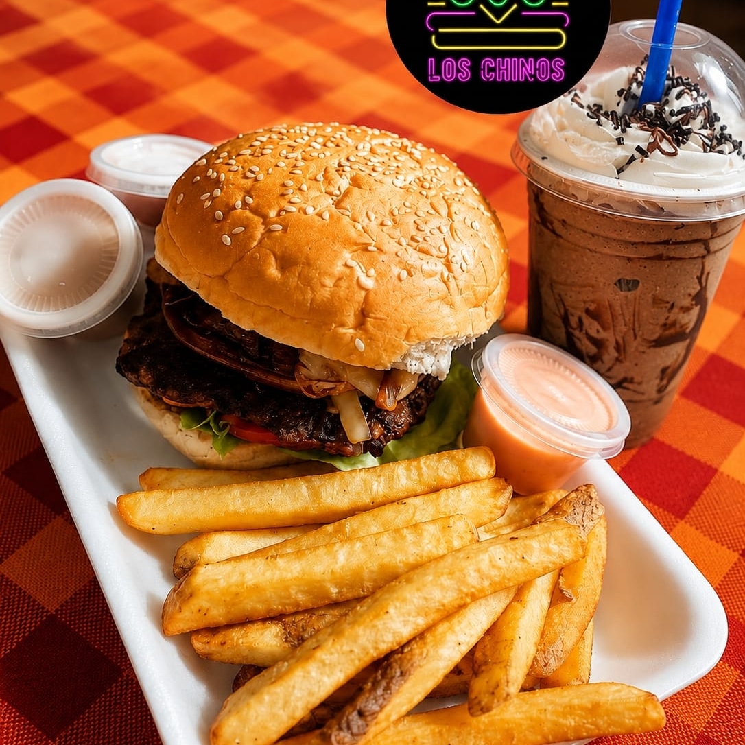 Combo Hamburguesa Sencilla y Frappé Oreo