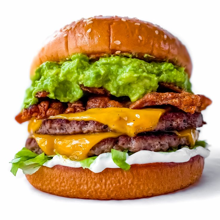 hamburguesa guacamole bacon crunch